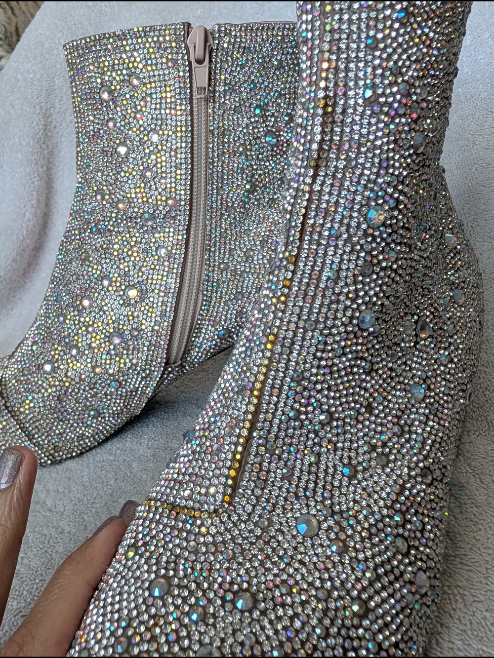 Betsy Johnson Rhinestone Booties - Picture 7 of 16